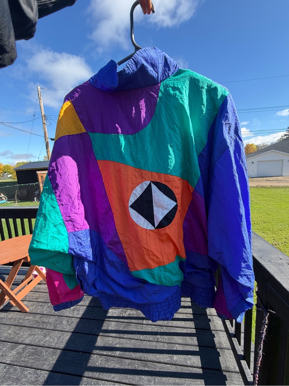 Retro Colorblock Jacket - Multicolor - Picture 3 of 16